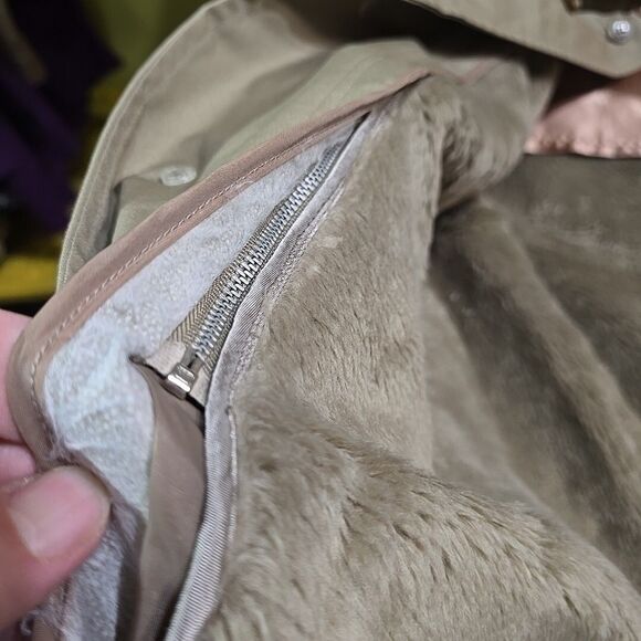 VTG Trench Overcoat Jacket 42Long Aberdeen Tan Corp Classic Gorp Tech Zip Liner - Picture 15 of 16
